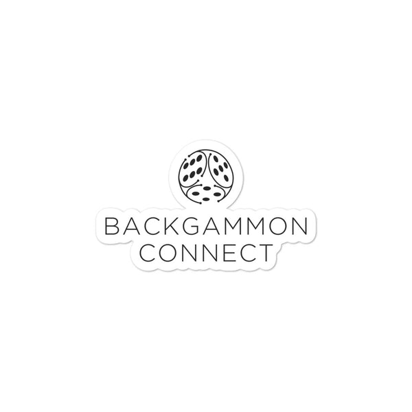 Backgammon Connect Logo Bubble-free stickers