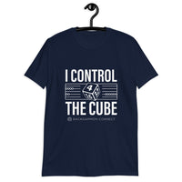 I Control The Cube Backgammon T-Shirt - White Print