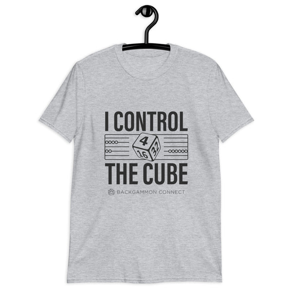I Control The Cube Backgammon T-Shirt - Black Print