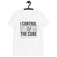 I Control The Cube Backgammon T-Shirt - Black Print